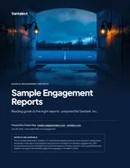 First page of Sample Engagement Reports: reading guide to the sample reports, 8 pages, PDF