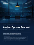 First page of Analysis Sponsor Readout: sample engagement report, 11 pages, PDF