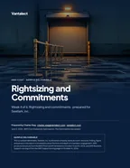First page of Rightsizing and Commitments: sample engagement report, 19 pages, PDF