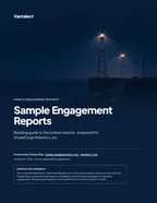 First page of Sample Engagement Reports: reading guide to the sample reports, 8 pages, PDF