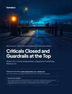First page of Criticals Closed and Guardrails at the Top: sample engagement report, 35 pages, PDF