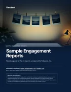 First page of Sample Engagement Reports: reading guide to the sample reports, 12 pages, PDF