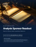 First page of Analysis Sponsor Readout: sample engagement report, 14 pages, PDF