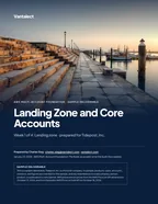 First page of Landing Zone and Core Accounts: sample engagement report, 13 pages, PDF