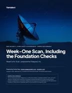 First page of Week-One Scan, Including the Foundation Checks: sample engagement report, 21 pages, PDF