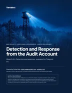 First page of Detection and Response from the Audit Account: sample engagement report, 17 pages, PDF