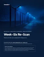 First page of Week-Six Re-Scan: sample engagement report, 17 pages, PDF