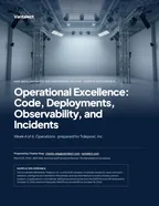 First page of Operational Excellence: Code, Deployments, Observability, and Incidents: sample engagement report, 9 pages, PDF