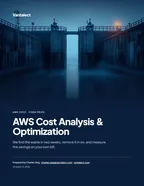 First page of AWS Cost Analysis & Optimization: Vantalect client brief, 7 pages, PDF