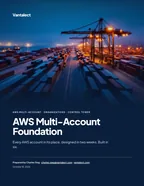 First page of AWS Multi-Account Foundation: Vantalect client brief, 8 pages, PDF