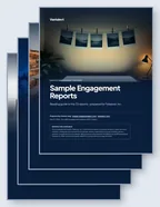 Stacked cover pages from the Tidepost sample reports